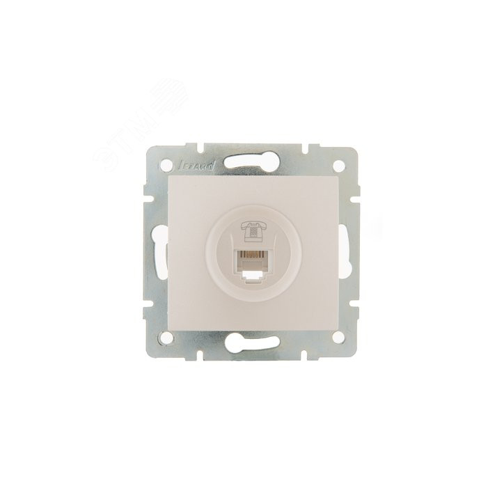 KARINA Розетка телефонная евро жемчужно-белый перламутр (10шт/120шт)