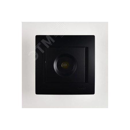 KARINA Розетка ТВ проходная чёрный бархат (10шт/120шт)