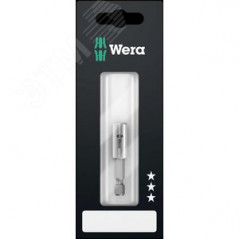 Битодержатель 899/4/1 75 SB с втулкой из нерж. стали стопором и магнитом хвостовик 1/4 E 6.3 для бит 1/4 С 6.3 75 мм с держателе