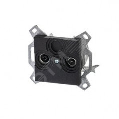 Розетка TV-R Levit оконечная антрацит