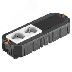 Коробка монтажная укомплектованная UT4 GST18i (2 розетки + 2 заглушки)