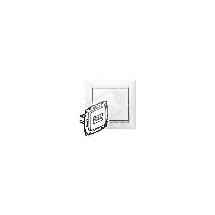 VALENA Розетка компьютерная RJ45х1 в рамку UTP белая VALENA Розетка компьютерная RJ45х1 в рамку UTP белая