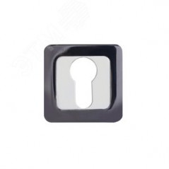 Накладка декоративная (комплект) под цилиндровый механизм замка, АЛЛЮР АРТ ET-S1 BT/CP (42142) черны