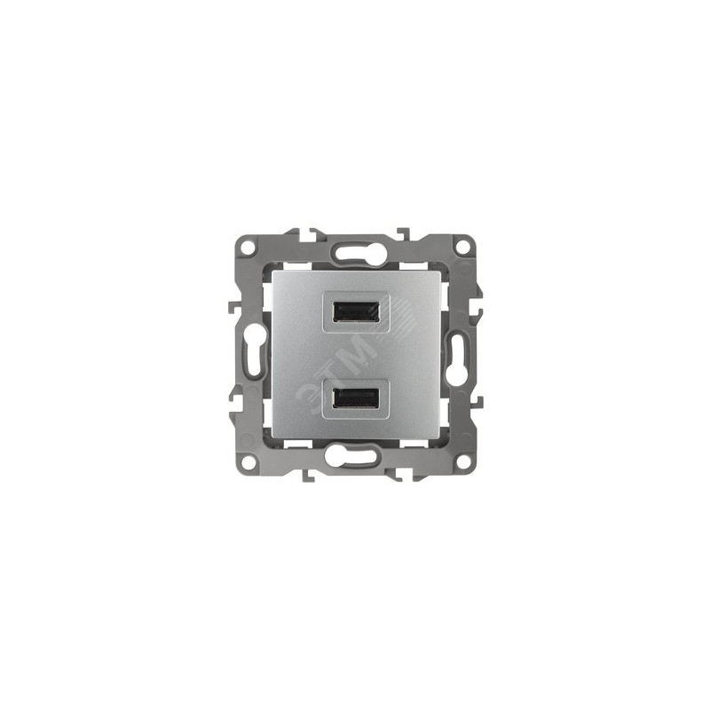 Устройство зарядное USB, 5В-2100мА, Эра12, алюминий, 12-4110-03