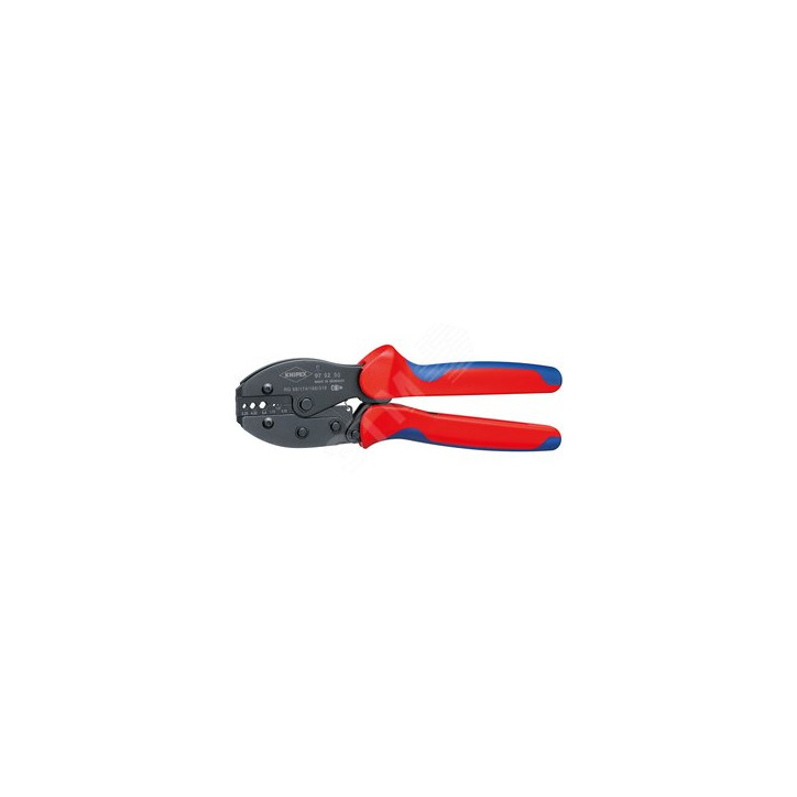 Пресс-клещи PreciForce коаксиальныйштекер BNC для RG 58 174188316 6 гнезд L-220мм черные двухкомпонентные рукоятки