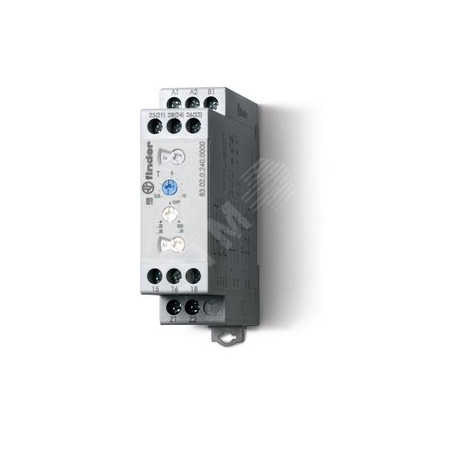 Таймер модульный мультифункциональный (AI, DI, SW, BE, CE, DE, WD), питание 24…240В АС/DC, 2CO 12A, ширина 22.5мм, регулировка в