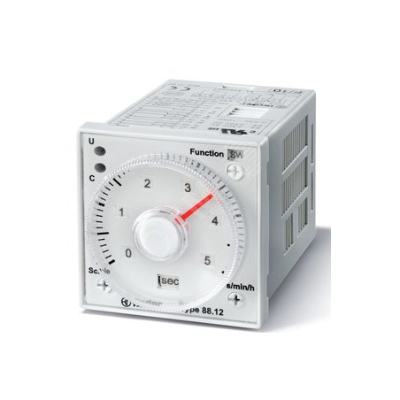 Таймер 1-функциональный (PI) монтаж на панель или в розетку 8-штырьковый разъем питание 12-240В АС/DC 2CO 5A регулировка времени