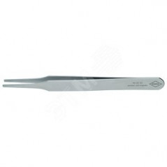 Пинцет захватный прецизионный гладкие скругленные губки 2 мм L-125 мм антимагнитный кислотостойкий нержавеющая хромоникелевая ст