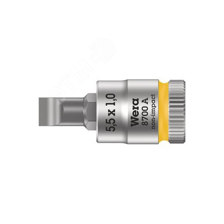 Головка торцевая 8700 A FL Zyklop со вставкой под шлиц DR 1/4 SL 1X5.5X28 мм