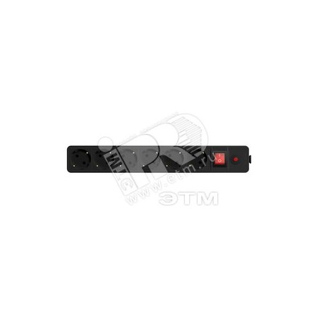 Сетевой фильтр UNIVersal ПВС 3*0,75 черный 1,8м