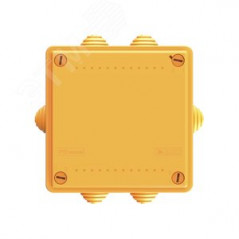 Коробка пластиковая FS с кабельными вводами и клеммниками IP55 100х100х50мм 6р 450V 6A 4мм кв.