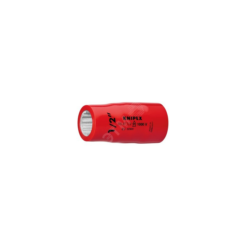 Головка торцевая VDE 1000V DR 3/8 BiHEX двойной шестигранник дюймовая 3/4 диэлектрическая