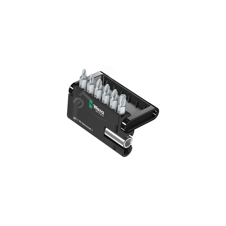 Набор бит с битодержателем Bit-Check 7 PZ Universal 1 универсальное применение 7 предметов