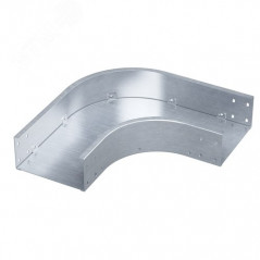 Угол горизонтальный 90 градусов 80х200, 2,0 мм, цинк-ламель, в комплекте с крепежными элементами и соединительными пластинами,не