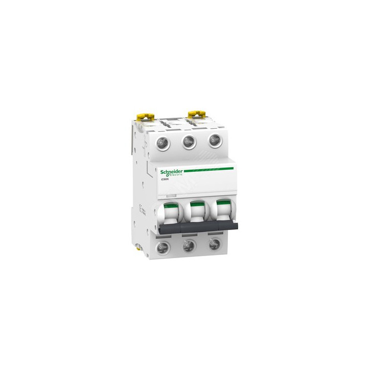 Выключатель автоматический трехполюсный 6А С iC60N 6кА