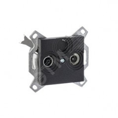 Розетка TV-R Levit оконечная антрацит