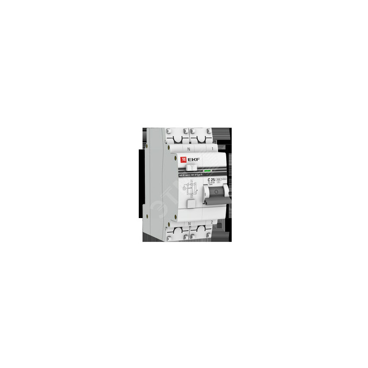 Дифференциальный автомат АД-32 1P+N 25А/30мА (тип А) EKF PROxima Дифференциальный автомат АД-32 1P+N 25А/30мА (тип А) EKF PROxima