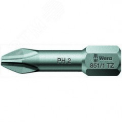 Бита торсионная 851/1 TZ PH вязкая твердость хвостовик 1/4 C 6.3 PH 3X25 мм