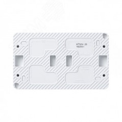 AtlasDesign Profi54 розетка двойная с заземлением со шторками IP54 16А 250B, БЕЛЫЙ, Россия