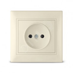 Розетка Севиль без заземления слоновая кость (ivory)