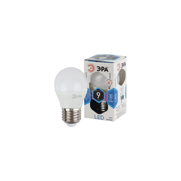 Лампа светодиодная Е27 9Вт шар нейтральный STD LED P45-9W-840-E27 E27 /