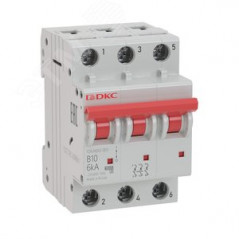 Выключатель автоматический модульный YON MD63 3P 63А C 6kA