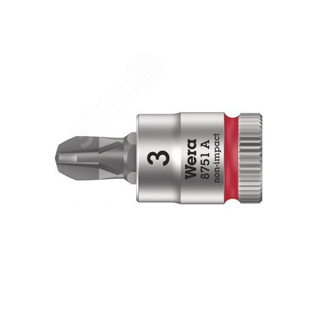 Головка торцевая 8751 A PH Zyklop со вставкой Phillips DR 1/4 PH 3X28 мм