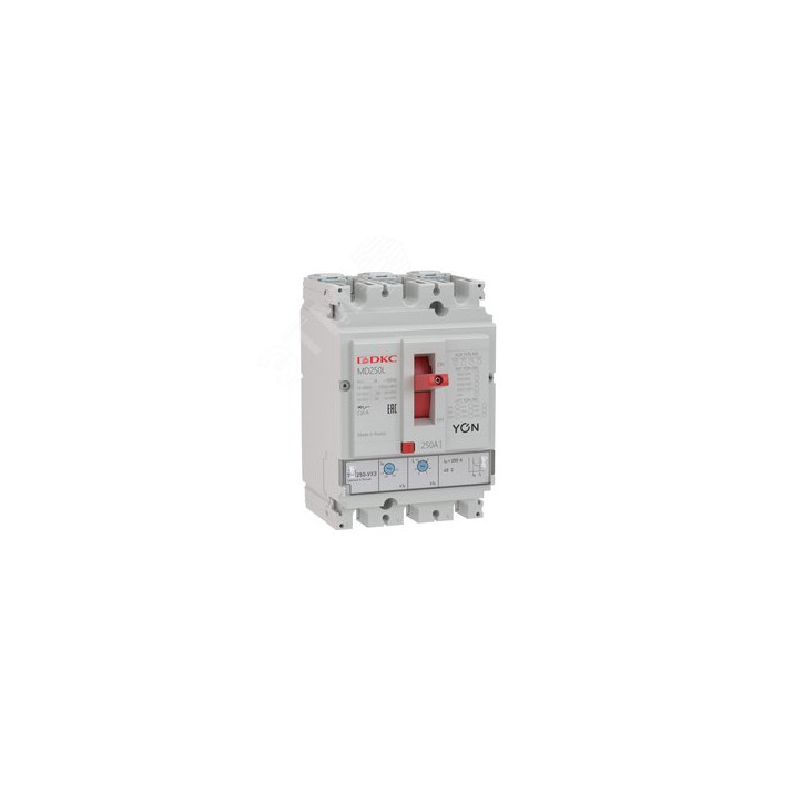 Выключатель автоматический в литом корпусе YON MD250F-TM160 3P 160А 50kA Ir 0.7...1xIn Ii 5...10xIn Выключатель автоматический в литом корпусе YON MD250F-TM160 3P 160А 50kA Ir 0.7...1xIn Ii 5...10xIn