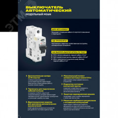 ARMAT Выключатель автоматический двухполюсный C 10А M06N