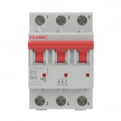 Выключатель автоматический модульный YON MD63 3P 63А C 6kA