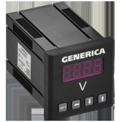 Вольтметр цифровой щитовой однофазный 48х48мм LED GENERICA