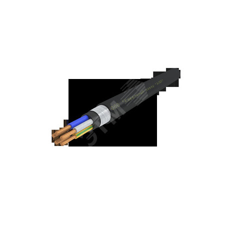 Кабель силовой ВБШвнг(А)-LS 5х4.0 ок(N.PE)-0.66 Ч. бар (ВНИИКП)