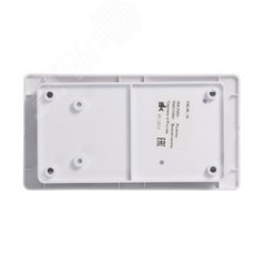 Блок: розетка + выключатель трехклавишный белый