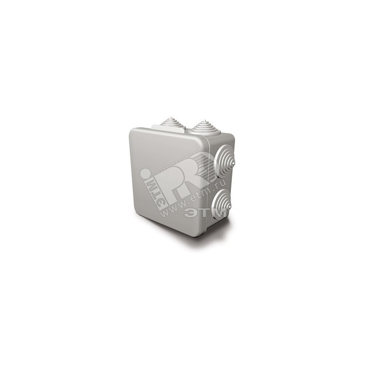 Коробка распределительная 80х80х55 с отверстиями IP54