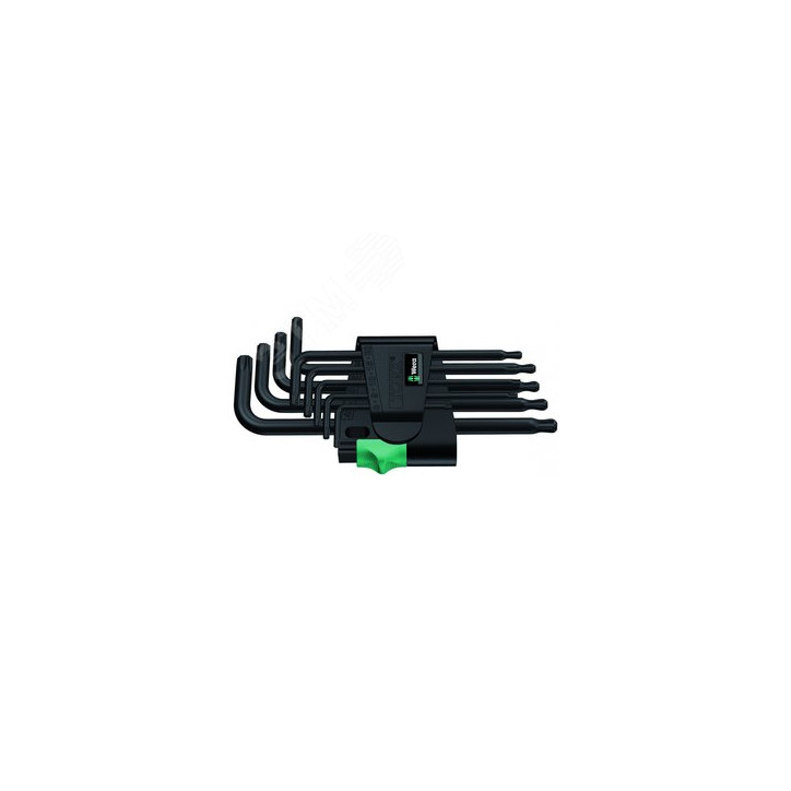 Набор Г-образных ключей 967/9 TX 1 PKL TORX BlackLaser с шаром TX 8 - TX 40 9 предметов Набор Г-образных ключей 967/9 TX 1 PKL TORX BlackLaser с шаром TX 8 - TX 40 9 предметов