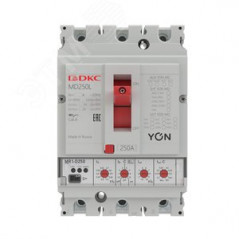 Выключатель автоматический в литом корпусе YON MD100H-MR1 3P 100А 65kA Ir 0.4...1xIn Isd 1.5...10xIn