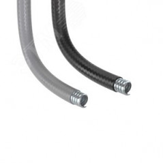 Металлорукав DN 20мм в гладкой ПВХ изоляции Dвн 20,5 мм Dнар 27,0 IP66 50 м цвет серый