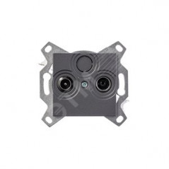 Розетка TV-R Levit оконечная сталь