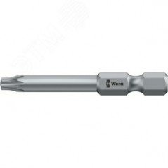 Бита 5-лучевая 867/4 Z IPR TORX PLUS (5-lobe TORX) с отверстием под штифт вязкая твёрдость хвостовик шестигранный 1/4 E 6.3 15 I