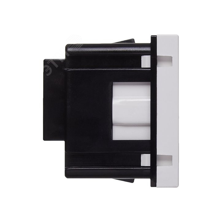 Розетка с заземлением - винтовые зажимы - со шторками 16А 250В - 90°- 2 модуля - белый Розетка с заземлением - винтовые зажимы - со шторками 16А 250В - 90°- 2 модуля - белый