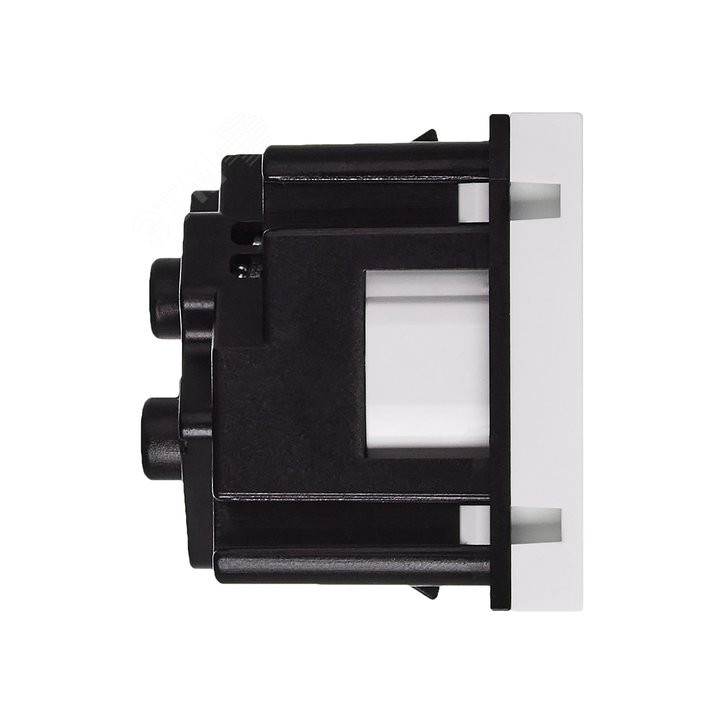 Розетка с заземлением - винтовые зажимы - со шторками 16А 250В - 45°- 2 модуля - белый Розетка с заземлением - винтовые зажимы - со шторками 16А 250В - 45°- 2 модуля - белый