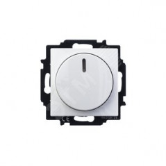 BASIC 55 Диммер 400 Вт поворотно-нажимной в рамку белый