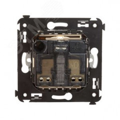 Avanti Розетка в стену, 2P+E, с защитными шторками, ''Ванильная дымка''