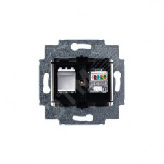 Розетка информационная Levit RJ45 категория 5e и заглушка кофе макиато