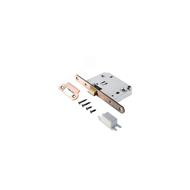 Защелка врезная универсальная без ручек для деревянных межкомнатных дверей, АЛЛЮР АРТ L7050PR AC ста Защелка врезная универсальная без ручек для деревянных межкомнатных дверей, АЛЛЮР АРТ L7050PR AC ста