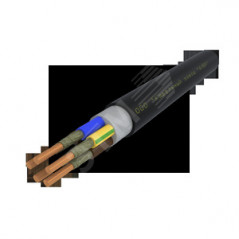 Кабель силовой ВВГнг(А)-FRLS 5х16 (N.PE)-1 однопроволочный черный барабан