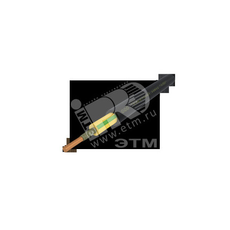 Кабель силовой ВВГнг(А)-FRLSLTx 1х2.5 ок(PE)-1 зелено-желтый бухта