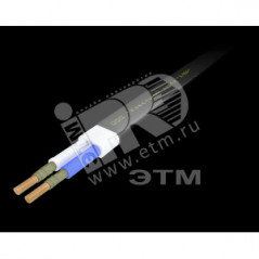 Кабель силовой ВВГ-П нг(А)-FRLSLTx 2х2.5 ок(N)-1 черный барабан