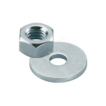 Гайка + шайба Mutter@Scheibe M8 GVZ B