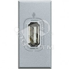 Axolute USB разъем, цвет алюминий